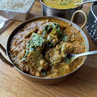 Baigan Mirchi ka salan  at Bombay Street Kitchen in Orlando