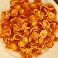 orecchiette pomodoro  at Baresana in Bari