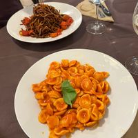 Assassin’s spaghetti, tomato orecchiette   at Baresana in Bari