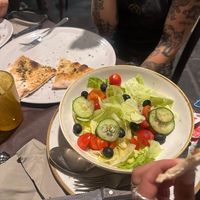 Salad Italia (pathetic) and ciccio (good)  at Baresana in Bari