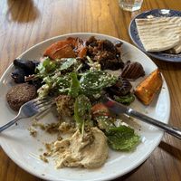 Mezze  at Aladdin's Cafe in North London