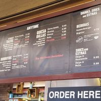 Menu at PHX - Los Taquitos - T3 in Phoenix