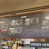 Menu  at PHX - Los Taquitos - T3 in Phoenix