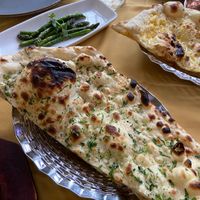 Vegan coriander naan at Darshan Nepal in Cannock