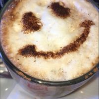 Hot chocolate with soy milk  at Balzunetta Restaurant in Floriana