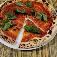 Pizza Marinara at Balzunetta Restaurant in Floriana