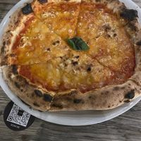 Margarita pizza with vegan mozzarella   at Balzunetta Restaurant in Floriana