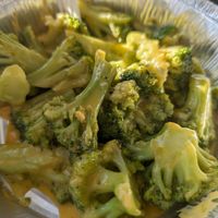 Broccoli and cheese at Vegan Daddy Meats in Salt Lake City