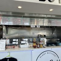 Inside with updated menu  at Vegan Daddy Meats in Salt Lake City