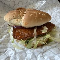 Buffalo chicken sandwichh  at Vegan Daddy Meats in Salt Lake City