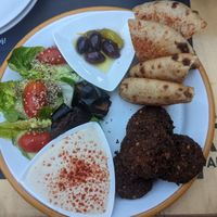 Falafel plate at EATERY in Athens