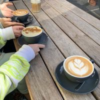 lattes  at The Milkman in Edinburgh