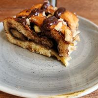 Chocolate hazelnut bun at The Milkman in Edinburgh