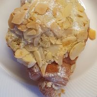 Almond croissant at The Milkman in Edinburgh