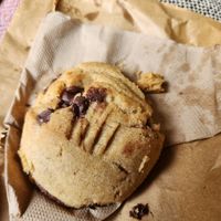 vegan chocolate chip cookie at The Milkman in Edinburgh