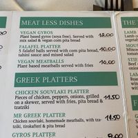 Menu meatless   at Condor Restaurant Bar in Corfu