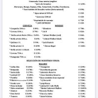 Carta de Bebidas 2  at Guille Veggie in Buenos Aires