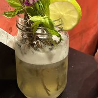 Pisco sour  at Guille Veggie in Buenos Aires