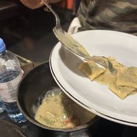 Ravioli with vegan ricotta and spinach  at Guille Veggie in Buenos Aires