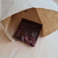 Vegan brownie, so good! 😋 at Only-Good-Stuff in Bangkok