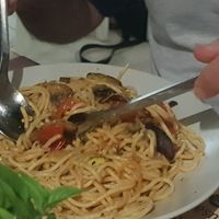 Vegan spaghetti, € 8,00 at Stonehouse in Crete