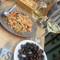 Olives & orzo  at Stonehouse in Crete