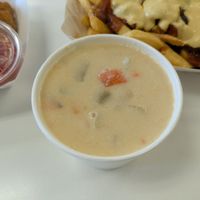 Potato & kale soup at Loving Hut in Reynoldsburg