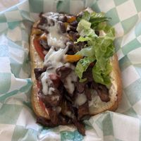 Cheese steak sandwich  at Loving Hut in Reynoldsburg