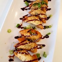 fried potstickers - tofu, cabbage, & onions at Loving Hut in Reynoldsburg