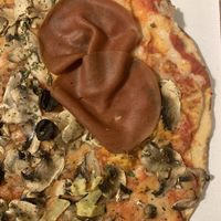 Pizza capricciosa vegan  at EPizza Vegan in Rome