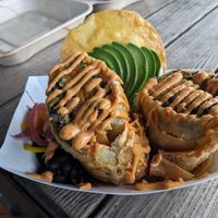 Chimichanga (a special) at The Smokin' Onion in Asheville