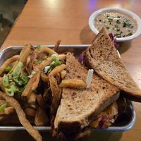 Sweet potato reuben at The Smokin' Onion in Asheville