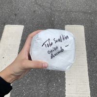 bagel wrap  at Finns Bagels in New York City