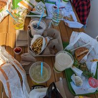 Not a great shot, we were already digging in at Plant Power Fast Food - Craig Rd in Las Vegas