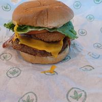 Western Bacon Cheeseburger at Plant Power Fast Food - Craig Rd in Las Vegas