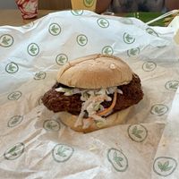 Hot Nashville I didn’t taste any spice but it was good   at Plant Power Fast Food - Craig Rd in Las Vegas