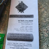  at Black Bamboo in West Hartford