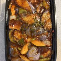 Szechuan eggplant  at Black Bamboo in West Hartford