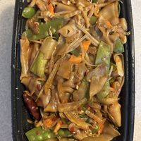 Vegetable chow fun  at Black Bamboo in West Hartford