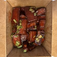 Vegan BBQ boneless ribs  at Black Bamboo in West Hartford