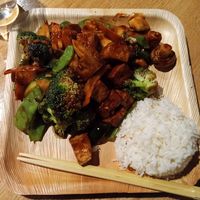 Tofu and veggies at Black Bamboo in West Hartford