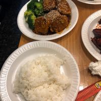 vegan sesame chicken at Black Bamboo in West Hartford