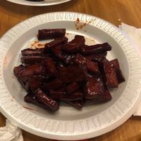 vegan bbq spare ribs at Black Bamboo in West Hartford