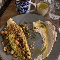 Cabbage starter 😬 at Black Leaf in Manchester