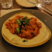 Pan fried oyster mushrooms at Black Leaf in Manchester