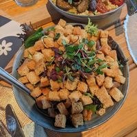Mushroom filling with croutons at Kasteelhoeve in Geldrop