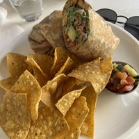 Tempeh ceasar wrap  at Cafe Gratitude- Larchmont in Hollywood