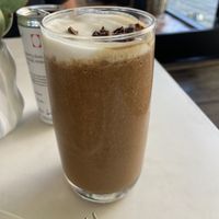 Some coffee smoothie  at Cafe Gratitude- Larchmont in Hollywood
