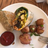 Potatoes were good at Cafe Gratitude- Larchmont in Hollywood