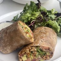 Tempeh wrap---my fav here  at Cafe Gratitude- Larchmont in Hollywood
